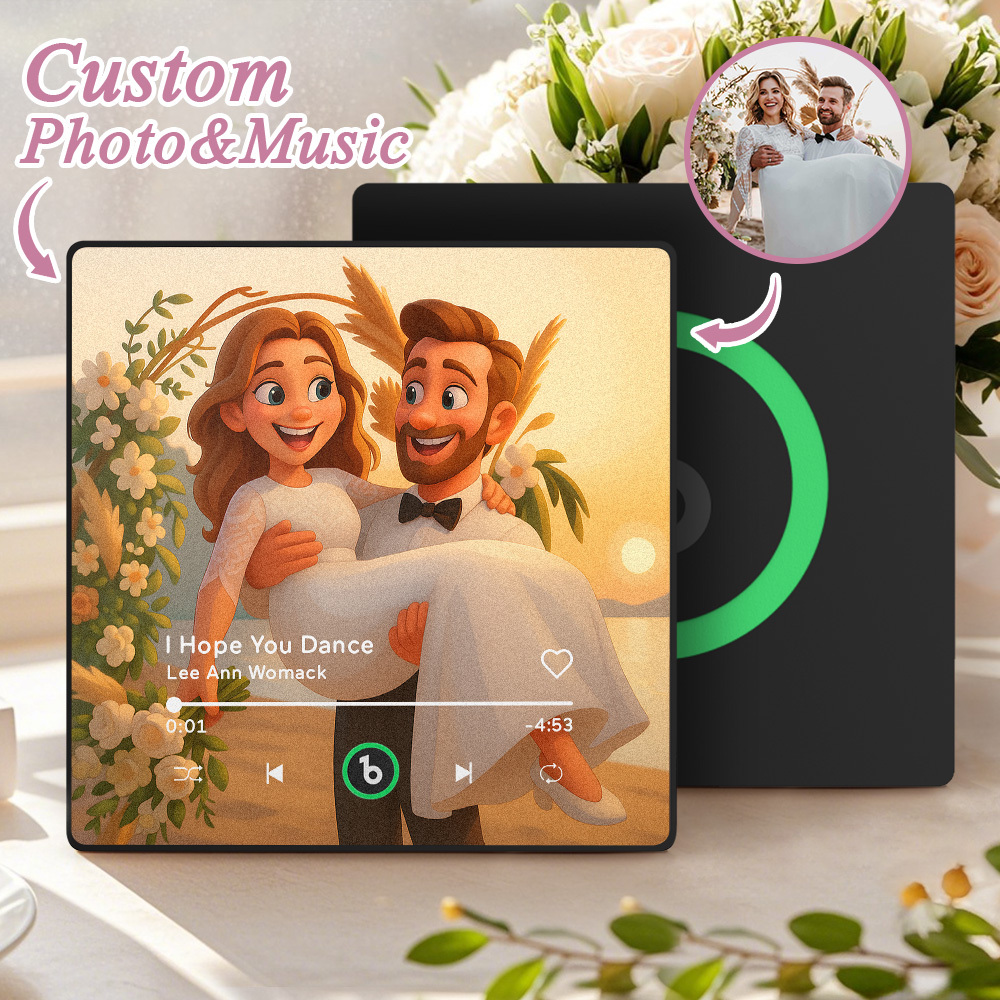 Custom Music Fridge Magnet Personalized Photo Various Cartoon Style So