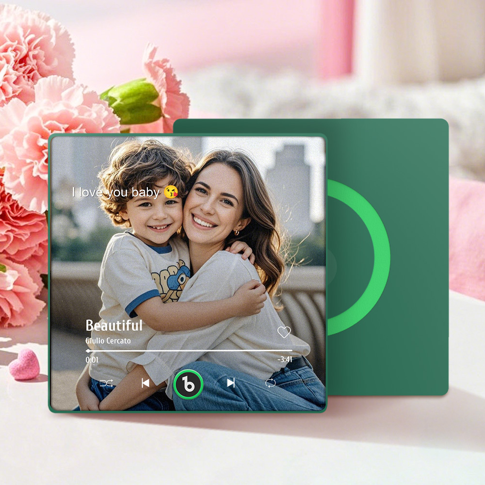 Custom Music Gift Fridge Magnet Custom Photo Music Box Music Box Play Song Photo Music Magnet Mother's Day Gift