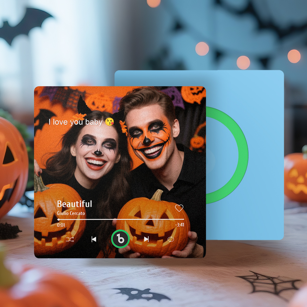 Custom Music Gift Fridge Magnet Custom Photo Music Box Music Box Play Song Valentine Gift For Her Photo Music Magnet Halloween Gifts for Couple