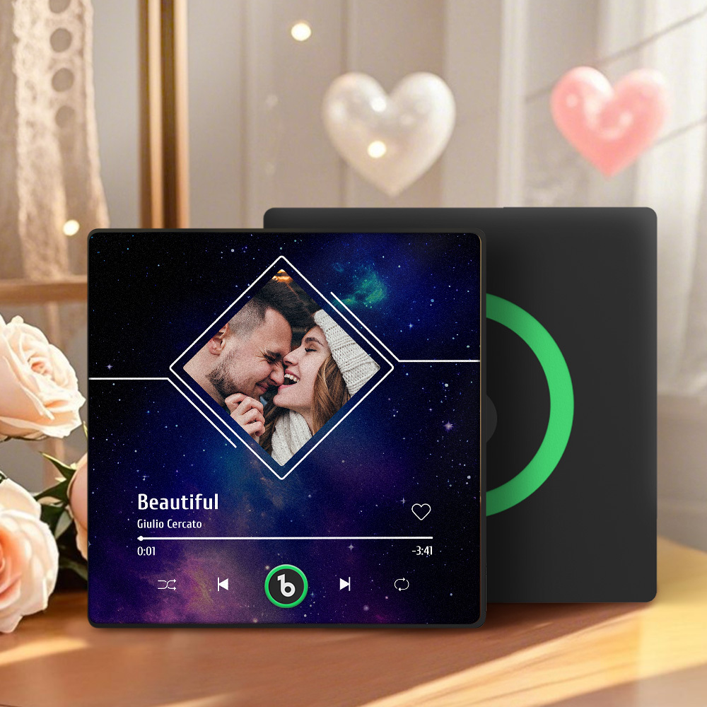 Customized music fridge magnets, starry sky music fridge magnets, plaque fridge magnets, customizable photos and music