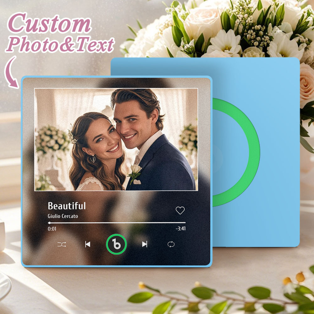 Custom Music Fridge Magnet Personalized Song Magnet Wedding Gifts