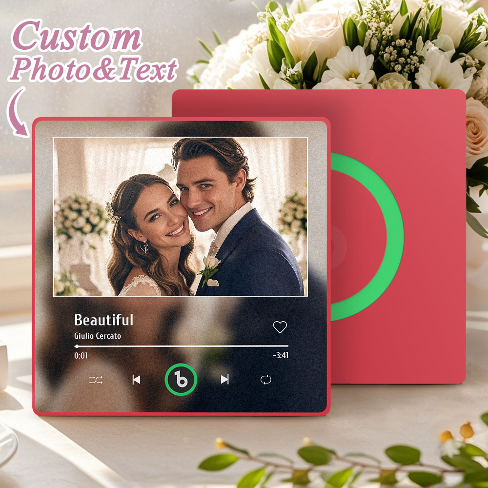 Custom Music Fridge Magnet Personalized Song Magnet Wedding Gifts