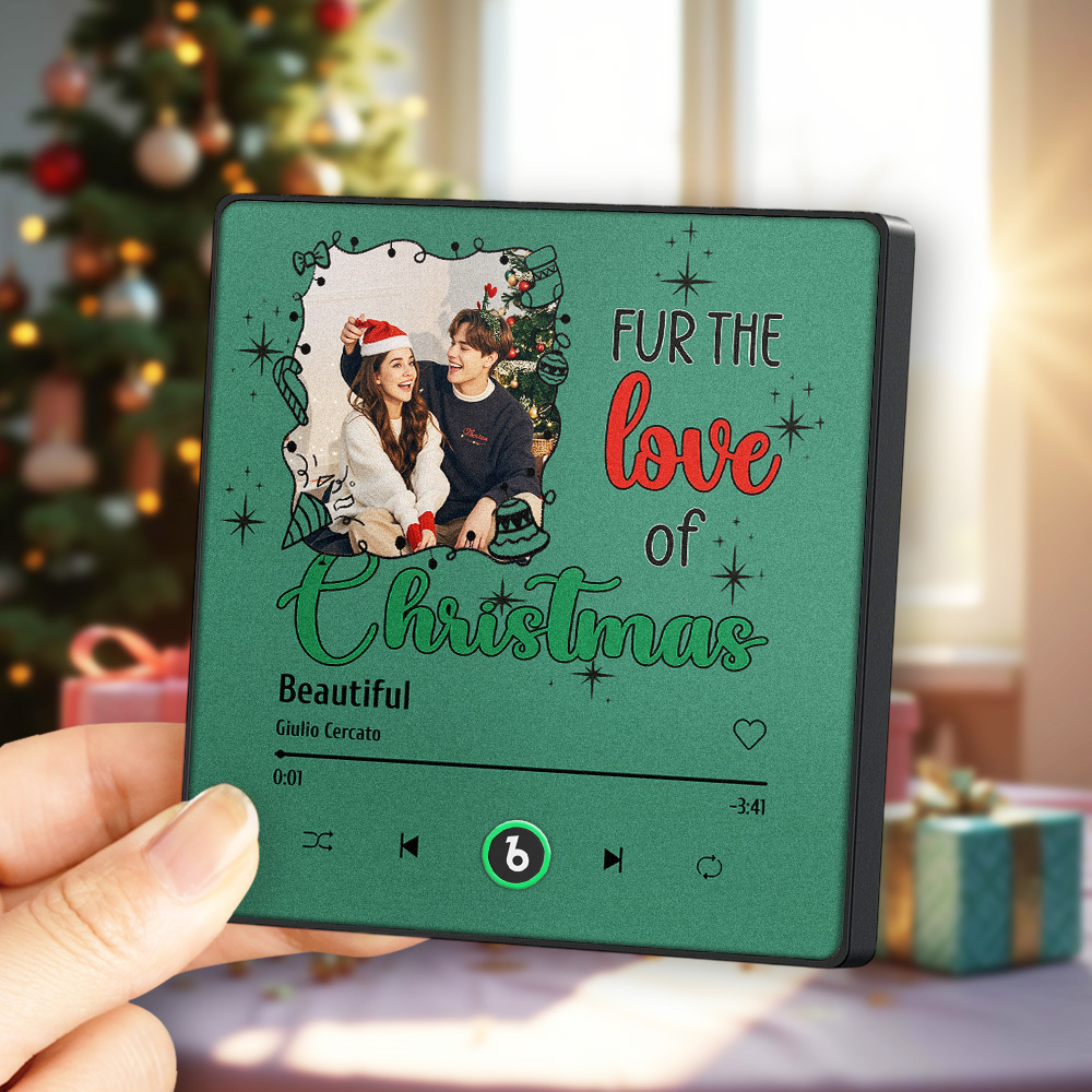 Custom Music Fridge Magnet Colorful Frame Photo Fridge Magnet Gift for Christmas - Fridgebeats