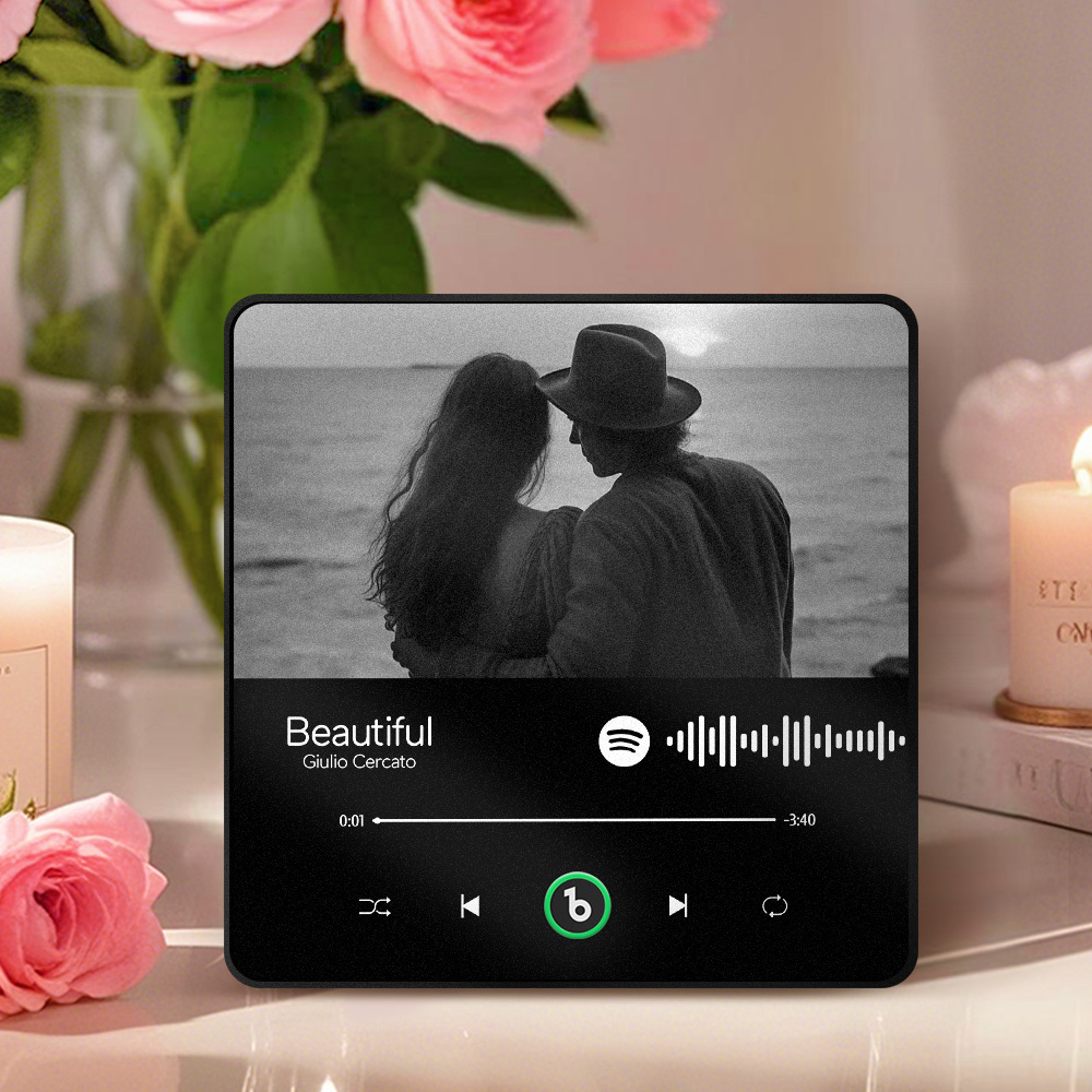 Custom Music Fridge Magnet Personalized Spotify Music Fridge Magnet Can Play Songs Anniversary Gift for Lover