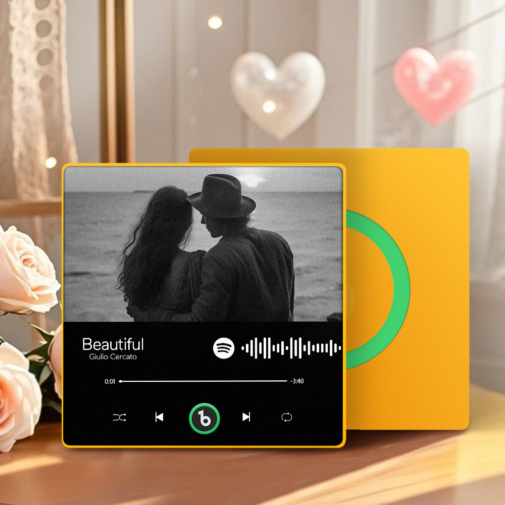 Custom Music Fridge Magnet Personalized Spotify Music Fridge Magnet Can Play Songs Anniversary Gift for Lover