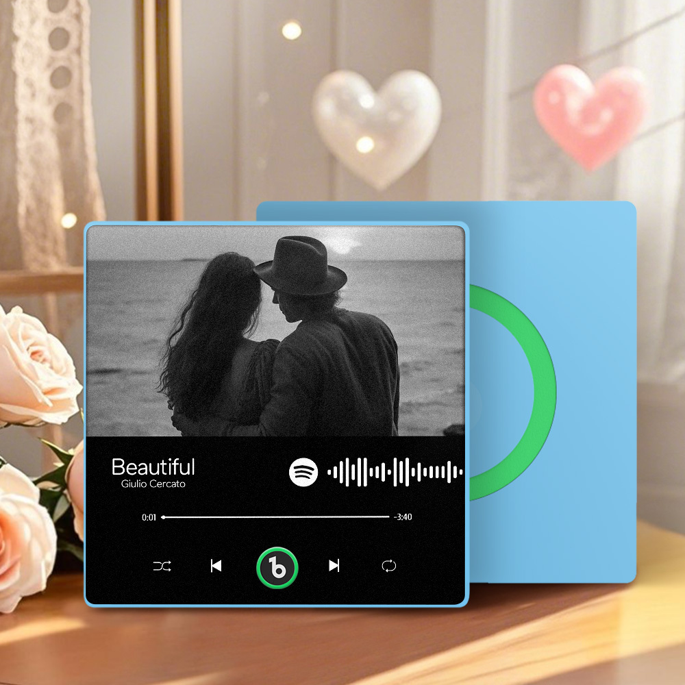 Custom Music Fridge Magnet Personalized Spotify Music Fridge Magnet Can Play Songs Anniversary Gift for Lover