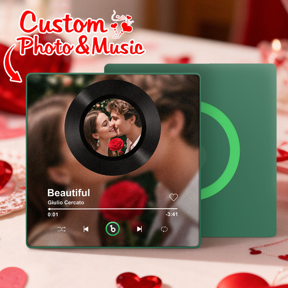 Custom Whole Song Photo Frame with Music Personalized Picture Frame Valentine's Day Gifts