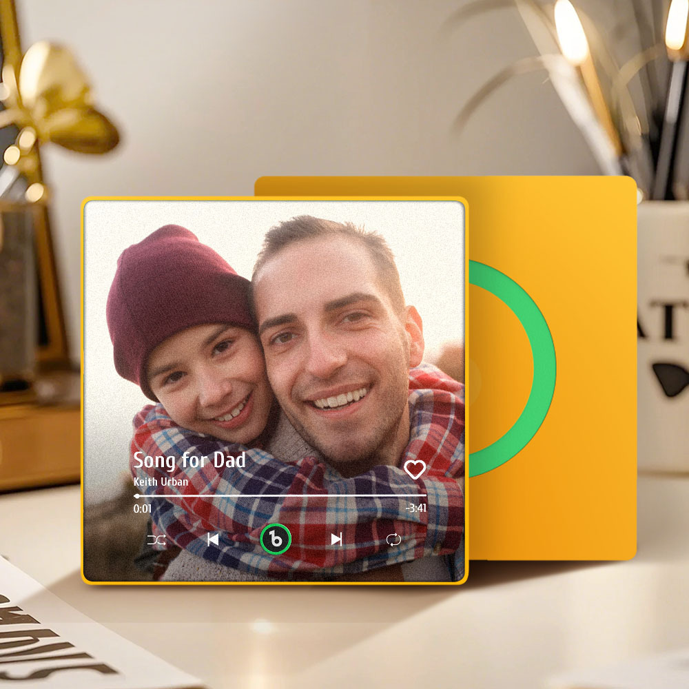 Custom Music And Photo Fridge Magnet FridgeBeats Pro Supports Bluetooth Connectivity Gift for Father