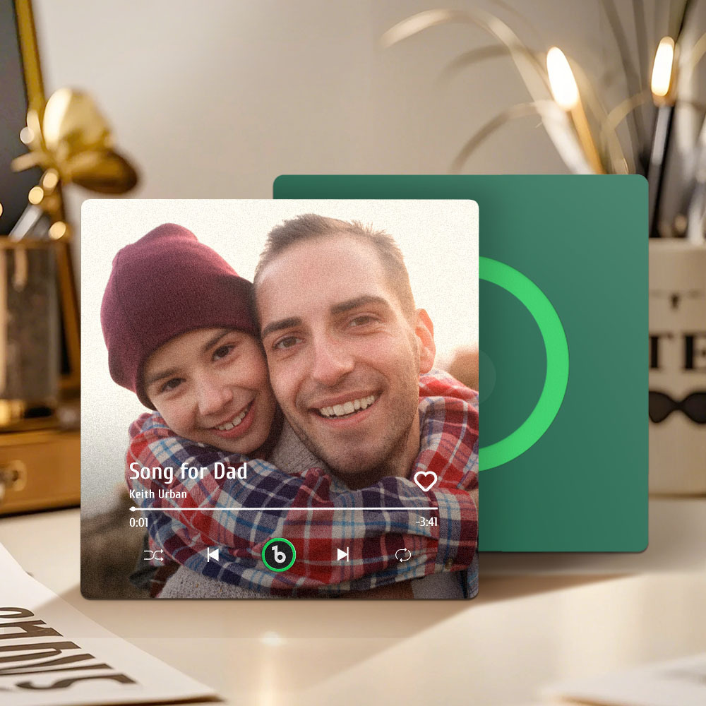 Custom Music And Photo Fridge Magnet FridgeBeats Pro Supports Bluetooth Connectivity Gift for Father