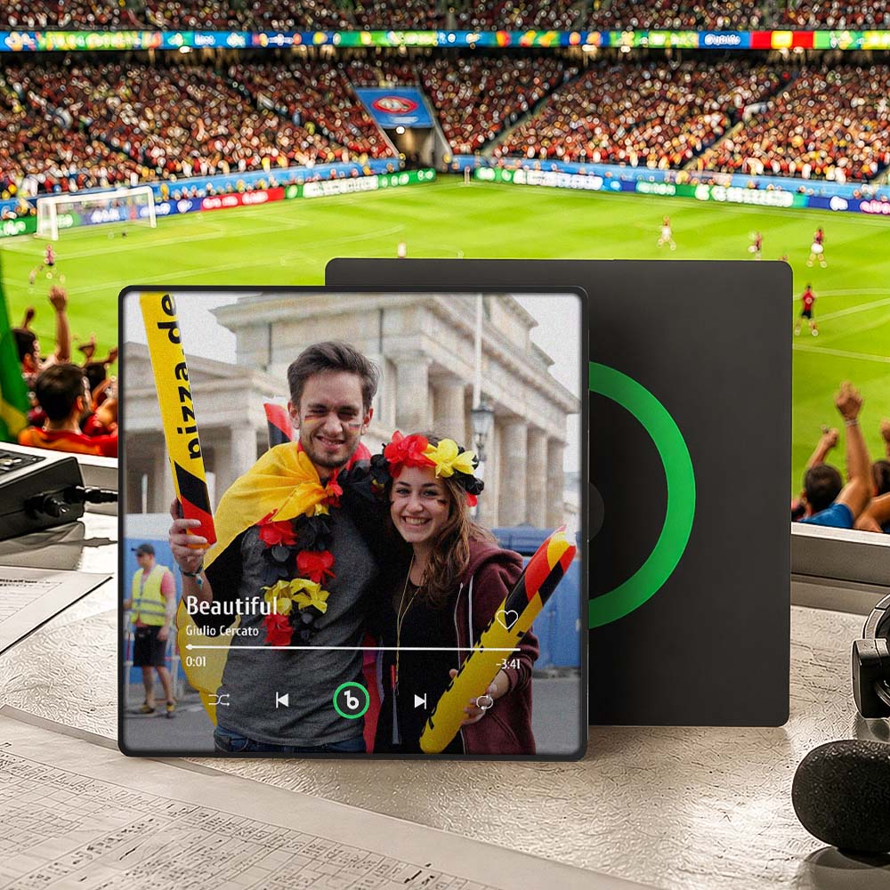 The 2026 Global Football Festival Personalized Music Fridge Magnet Colorful Frame New 4.0 Upgrade Album Fridge Magnet Can Play Songs Gift for Couple Can Upload Your Music