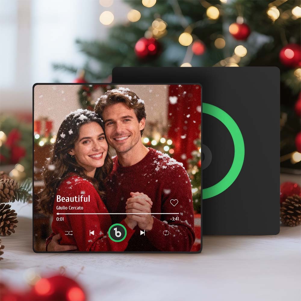 Custom Music Photo Fridge Magnet Personalized Photo Music Fridge Magnet That Can Play Music Without Cellphone Supports Bluetooth Connectivity Christmas Gift for Her