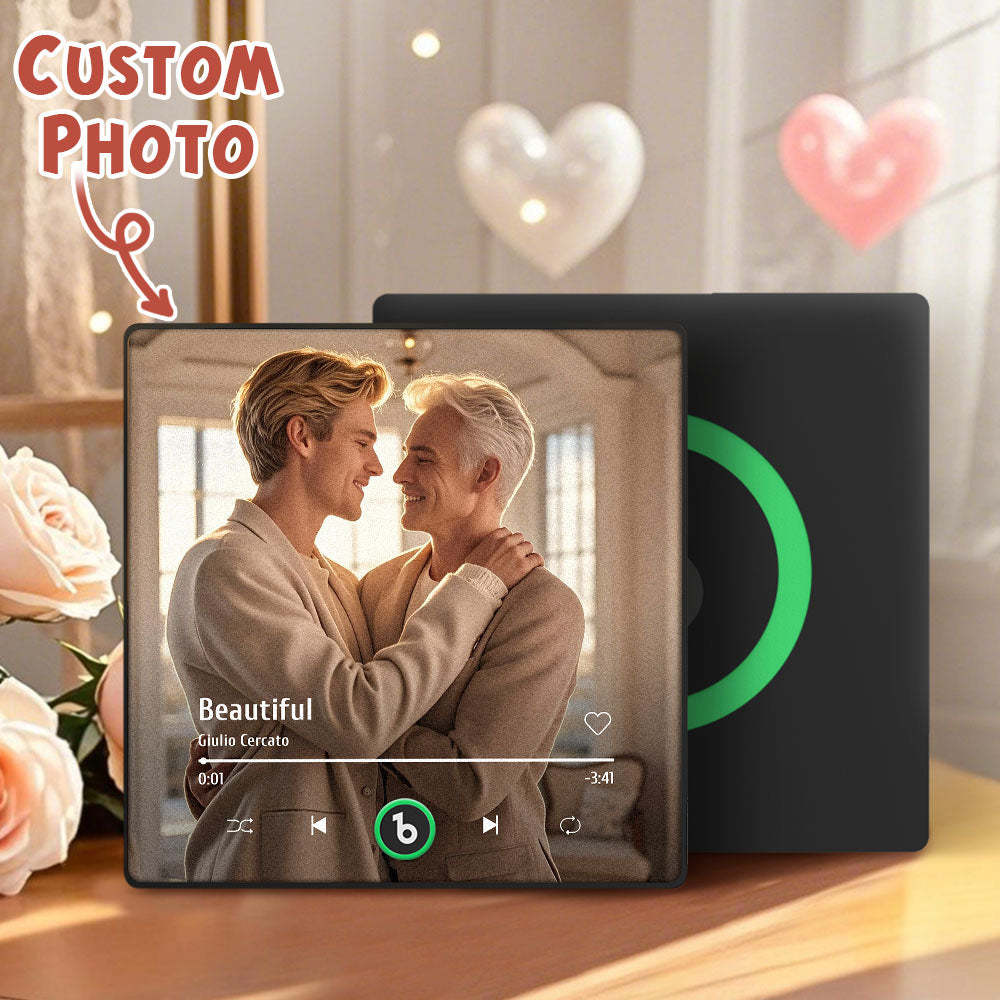 Custom Music and Photo Fridge Magnet Supports Bluetooth Connectivity I