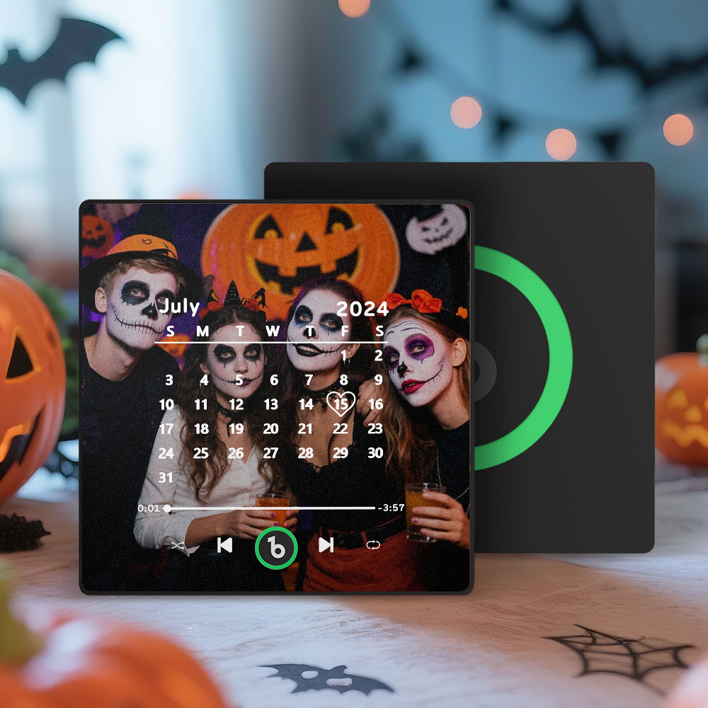 Custom Music Fridge Magnet Personalized Song Fridge Magnet That Can Play Music Wedding Magnet Supports Bluetooth Connectivity Calendar Halloween Gifts for Couple