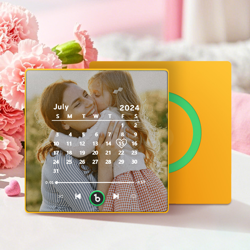 Custom Music Fridge Magnet Personalized Song Fridge Magnet That Can Play Music Halloween Magnet Supports Bluetooth Connectivity Calendar Mother's Day Gift