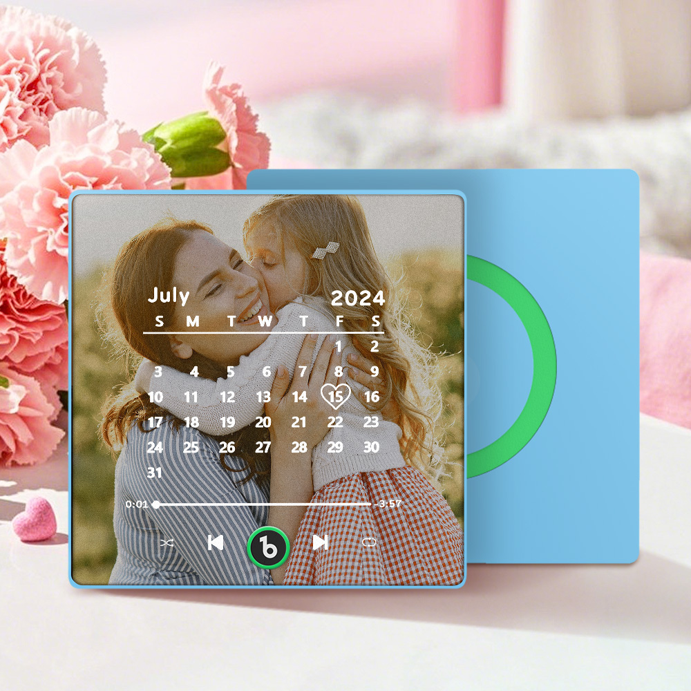 Custom Music Fridge Magnet Personalized Song Fridge Magnet That Can Play Music Halloween Magnet Supports Bluetooth Connectivity Calendar Mother's Day Gift