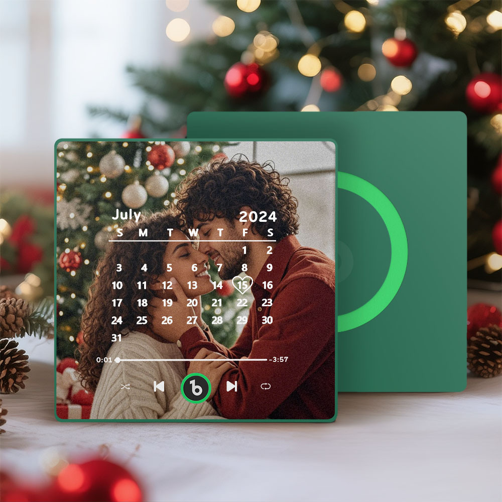 Custom Music Fridge Magnet Personalized Song Fridge Magnet That Can Play Music Halloween Magnet Supports Bluetooth Connectivity Calendar Christmas Gifts for Couple