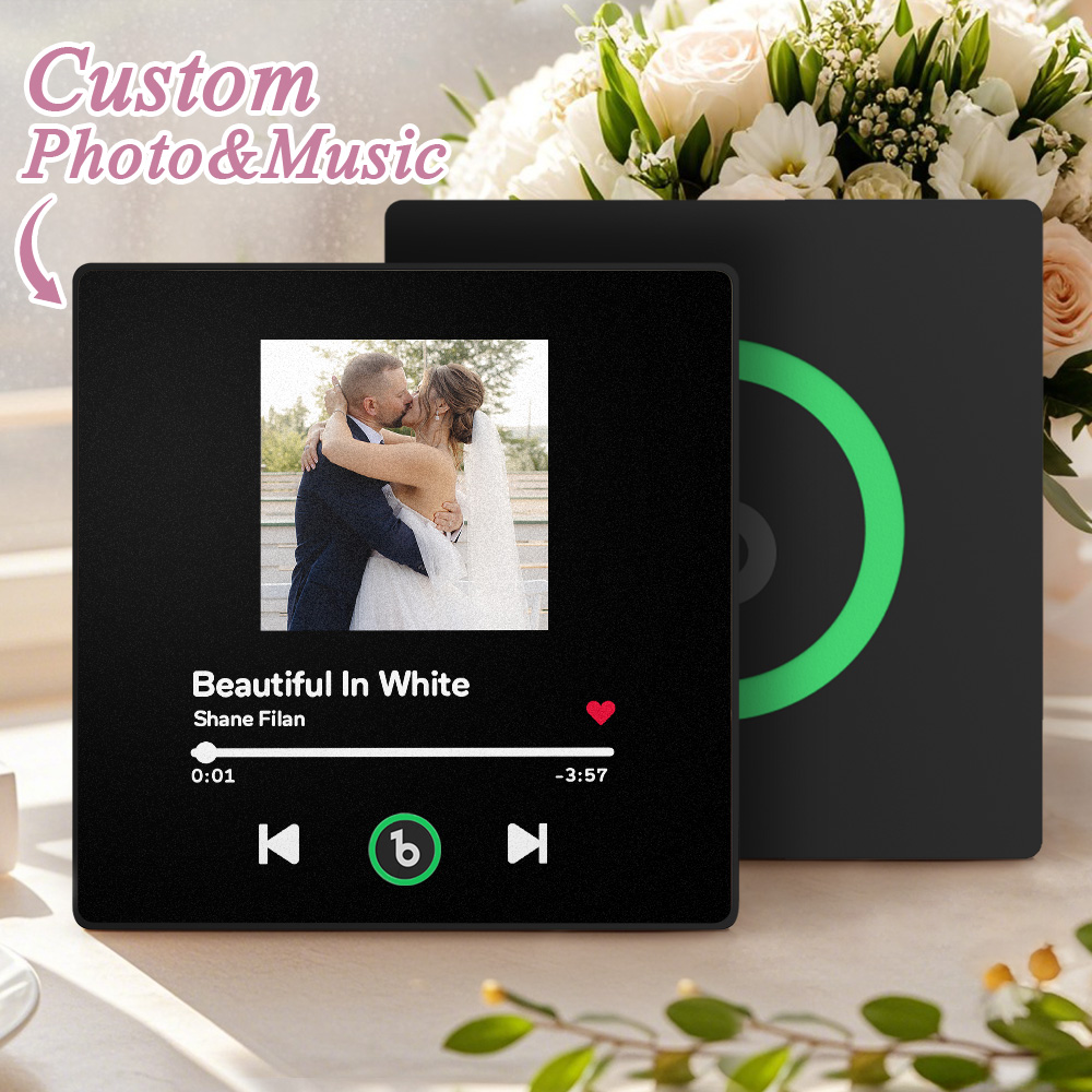 Custom Music Fridge Magnet Song Magnet Personalized Album Fridge Magnet That Can Be Played Song Wedding Gift for Couple