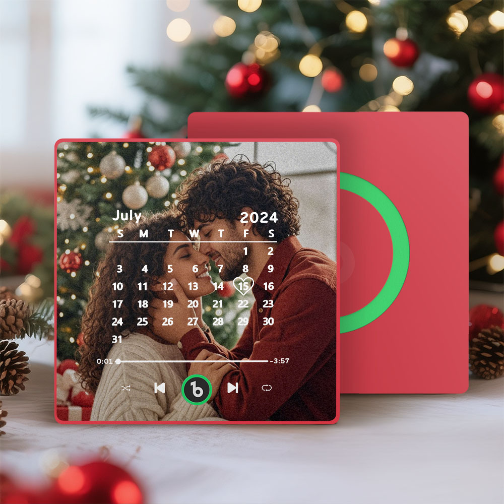 Custom Music Fridge Magnet Personalized Song Fridge Magnet That Can Play Music Halloween Magnet Supports Bluetooth Connectivity Calendar Christmas Gifts for Couple