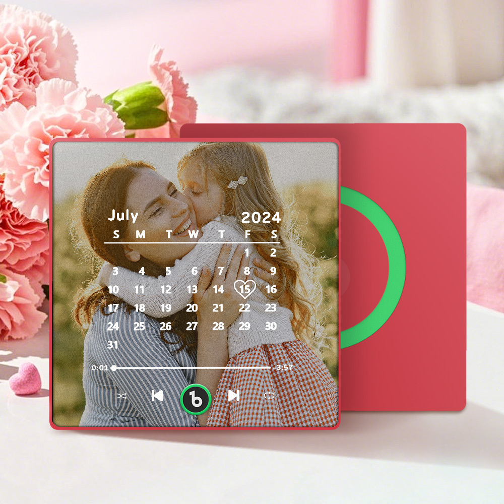 Custom Music Fridge Magnet Personalized Song Fridge Magnet That Can Play Music Halloween Magnet Supports Bluetooth Connectivity Calendar Mother's Day Gift