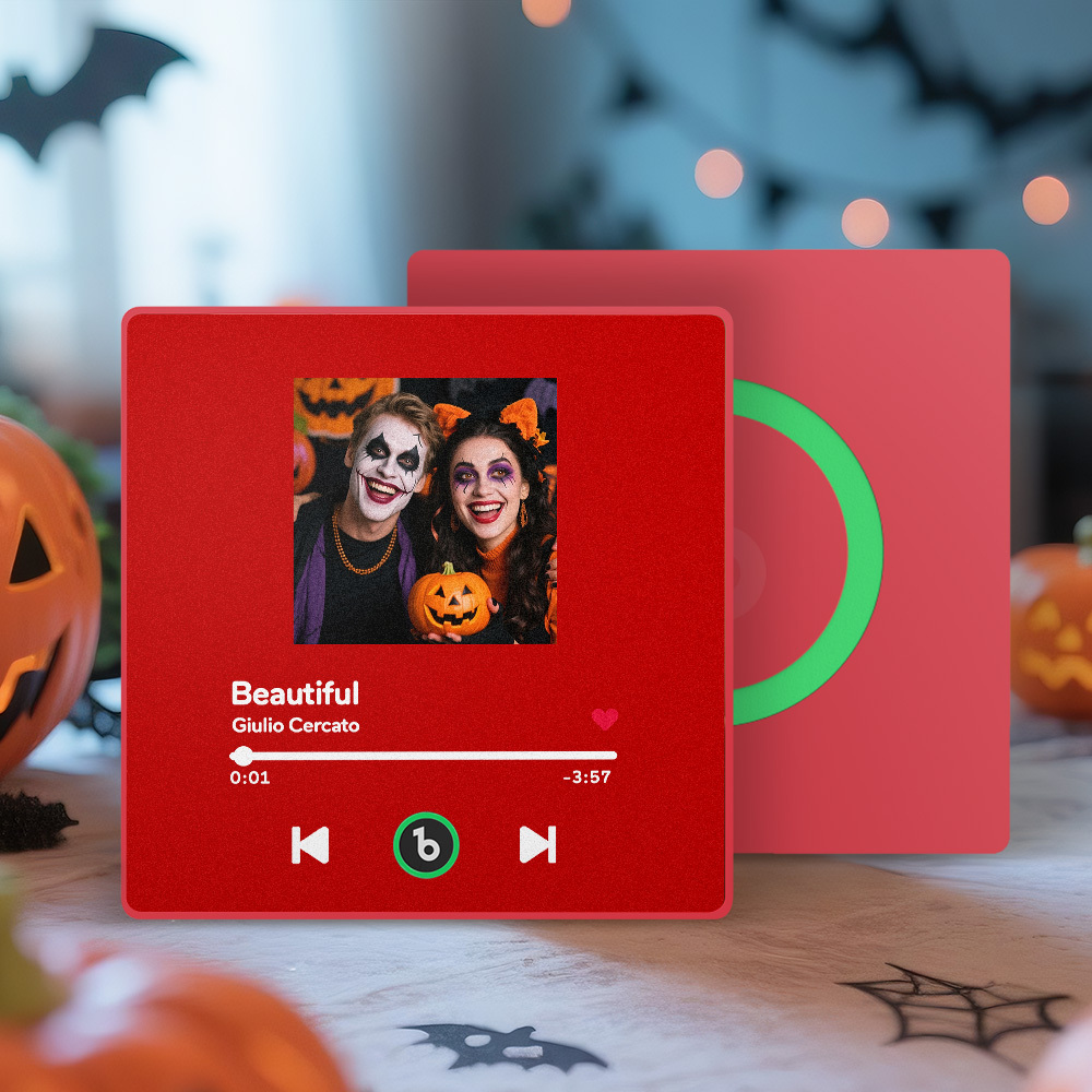 Custom Music Fridge Magnet Colorful Frame Personalized Album Fridge Magnet That Can Be Played Song Halloween Gift for Couple