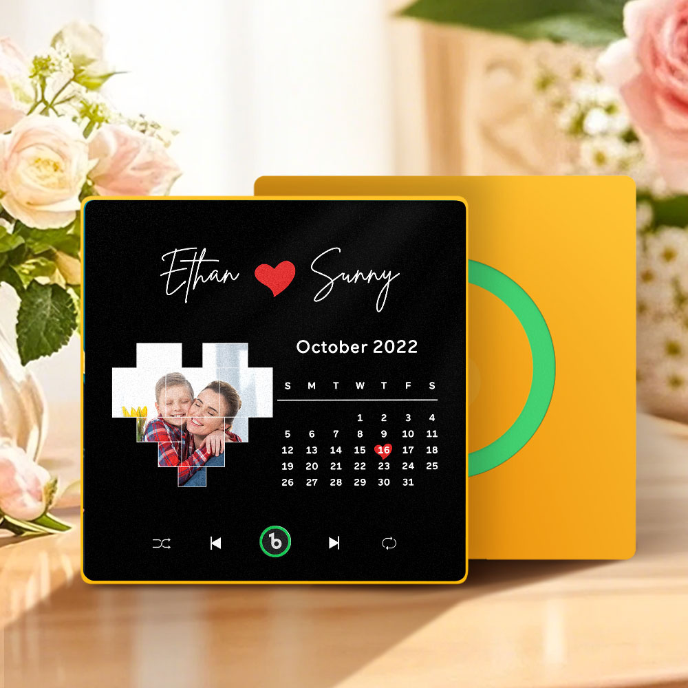 Custom Musical Fridge Magnets with Date Mother's Day Gifts Anniversary Gifts for Mum