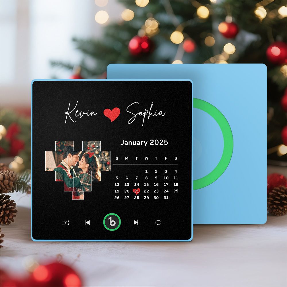 Custom Musical Fridge Magnets with Date Christmas Gifts for Lover