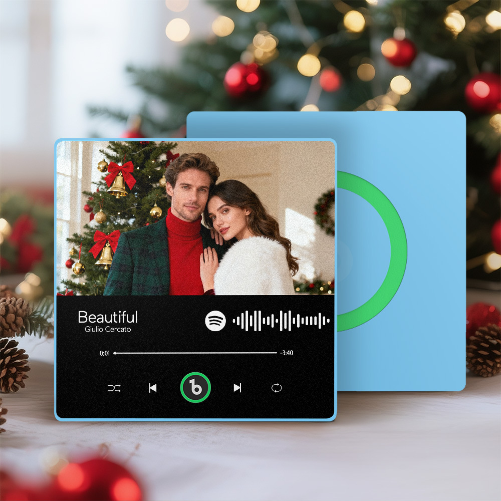 Custom Music And Photo Fridge Magnet Personalized Song Magnets That Can Play Music FridgeBeats Pro Supports Bluetooth Connectivity Christmas Gifts for Couple