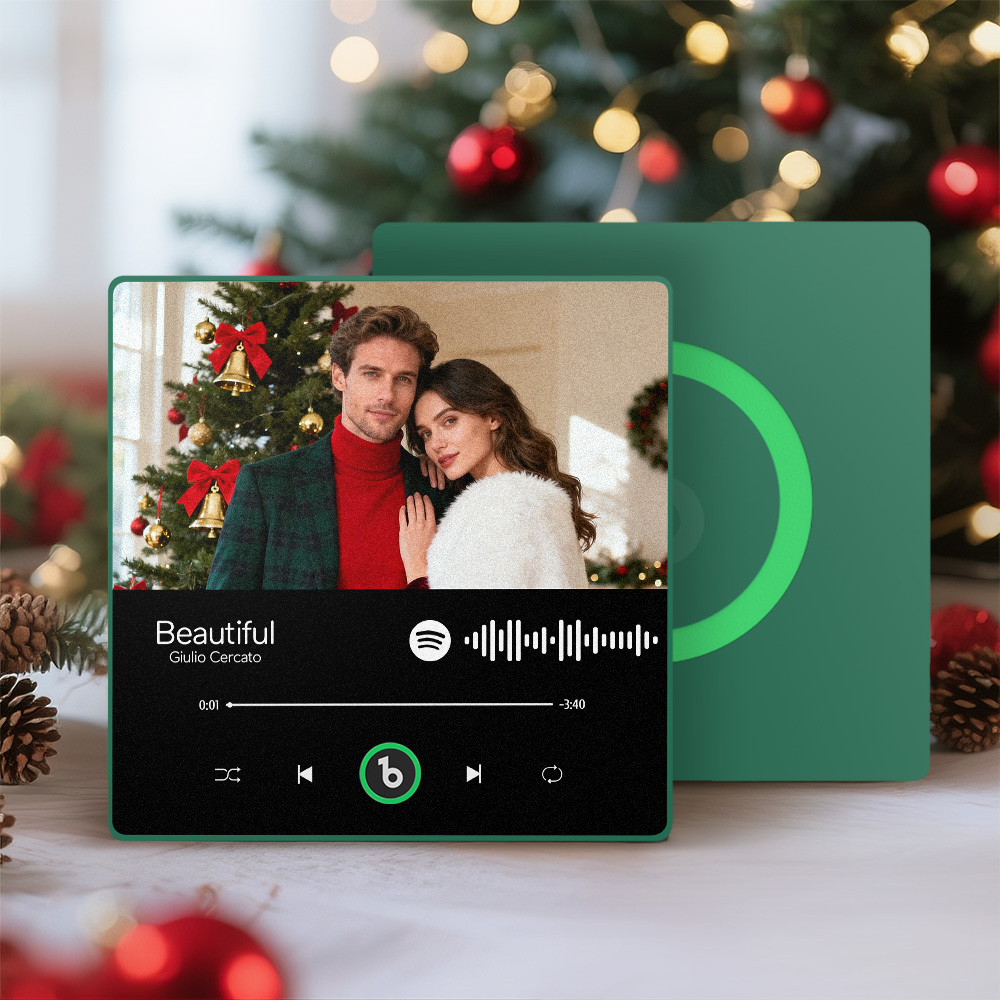 Custom Music And Photo Fridge Magnet Personalized Song Magnets That Can Play Music FridgeBeats Pro Supports Bluetooth Connectivity Christmas Gifts for Couple