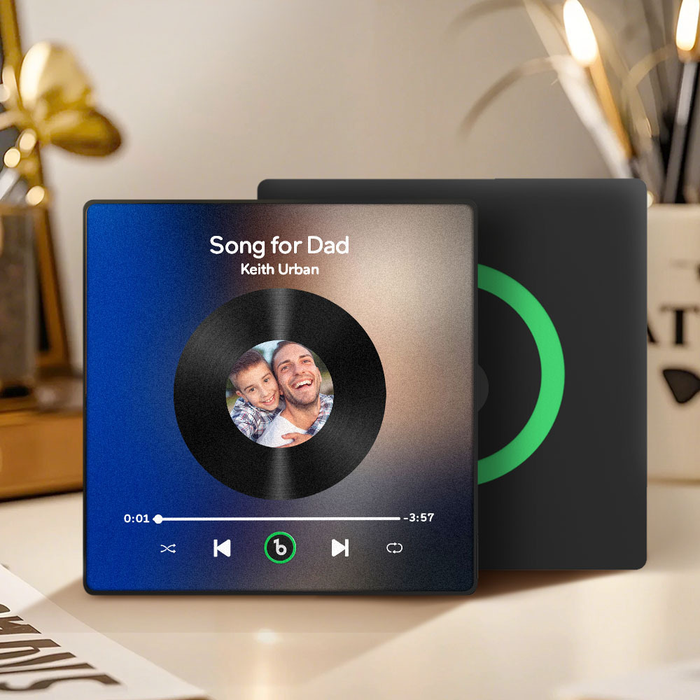 Custom Music & Photo Fridge Magnet FridgeBeats Pro Supports Bluetooth Connectivity Gift for Father