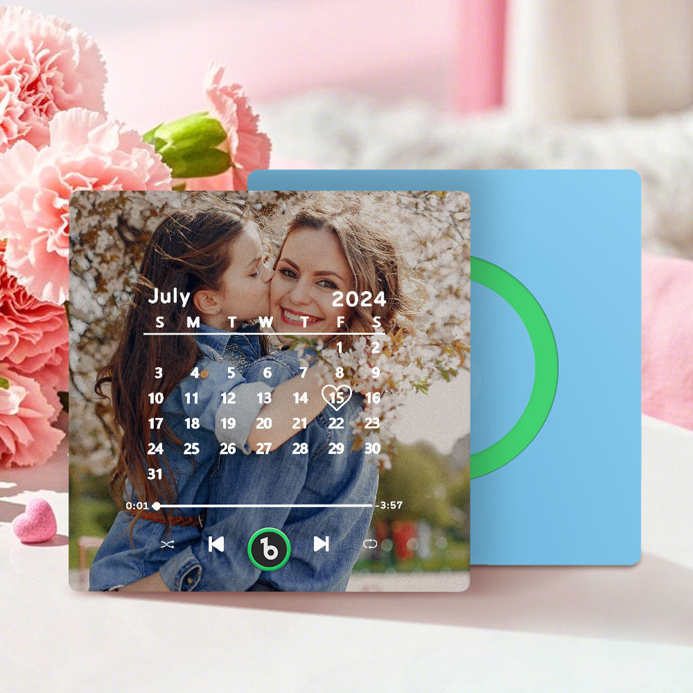 Custom Music Fridge Magnet Personalized Song Fridge Magnet That Can Play Music Halloween Magnet Supports Bluetooth Connectivity Calendar Mother's Day Gift