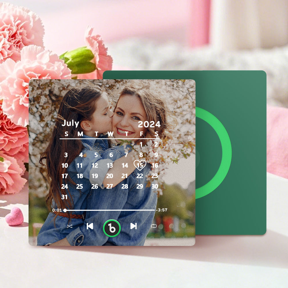 Custom Music Fridge Magnet Personalized Song Fridge Magnet That Can Play Music Halloween Magnet Supports Bluetooth Connectivity Calendar Mother's Day Gift