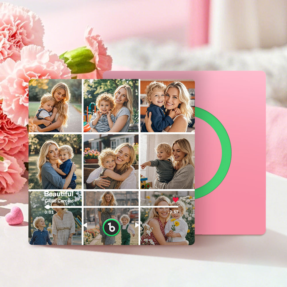 Custom Fridge Beats Music Fridge Magnet Mother's Day Gifts for Mum Up to 9 Photos