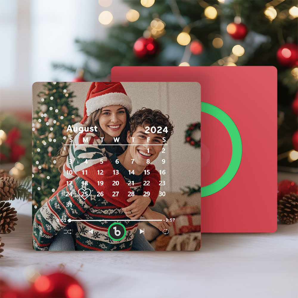 Custom Music Fridge Magnet Personalized Song Fridge Magnet That Can Play Music Halloween Magnet Supports Bluetooth Connectivity Calendar Christmas Gifts for Couple