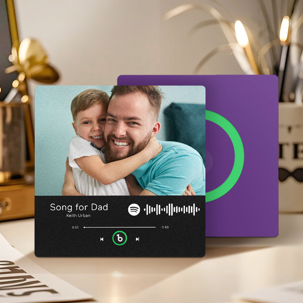 Personalised Music Fridge Magnet That Plays Father's Day Gifts for Dad Multiple Colors