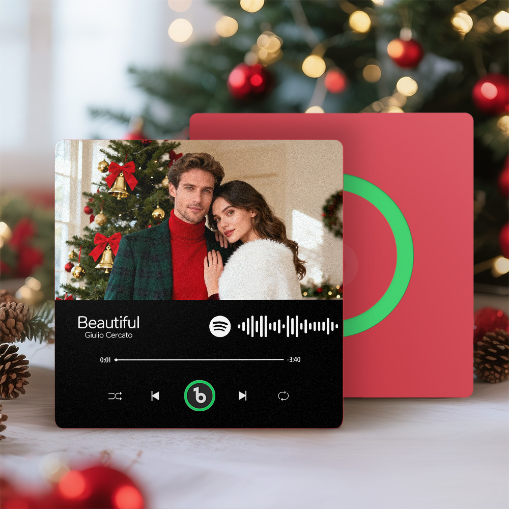 Custom Music And Photo Fridge Magnet Personalized Song Magnets That Can Play Music FridgeBeats Pro Supports Bluetooth Connectivity Christmas Gifts for Couple