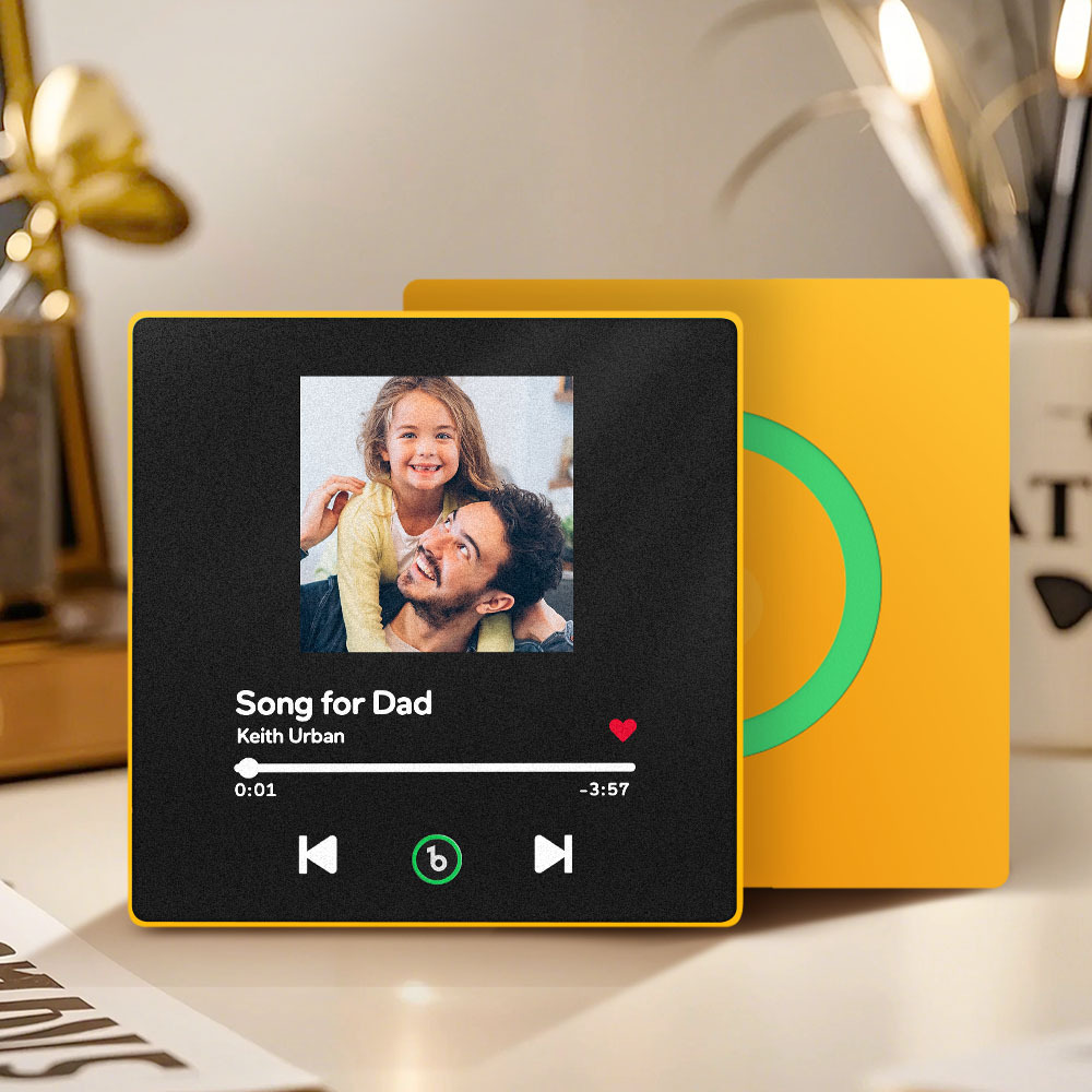 Custom Music & Photo Fridge Magnet Supports Bluetooth Connectivity Father's Day Gifts with Photo