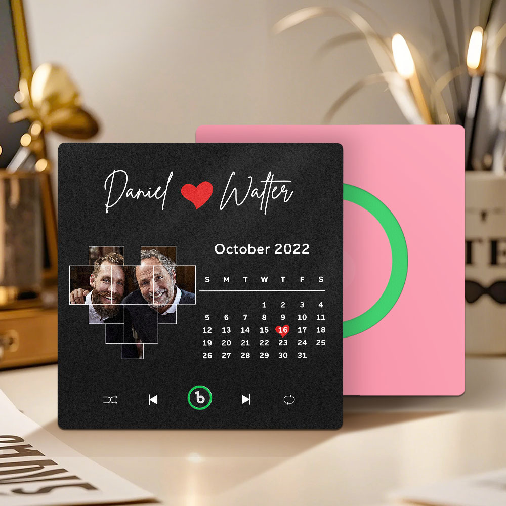 Custom Musical Fridge Magnets with Date Father's Day Gifts Anniversary Gifts for Dad