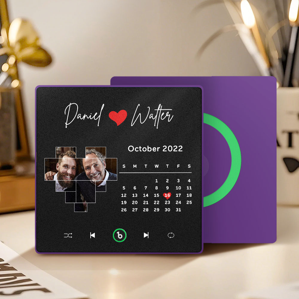 Custom Musical Fridge Magnets with Date Father's Day Gifts Anniversary Gifts for Dad