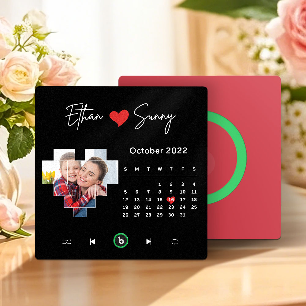 Custom Musical Fridge Magnets with Date Mother's Day Gifts Anniversary Gifts for Mum