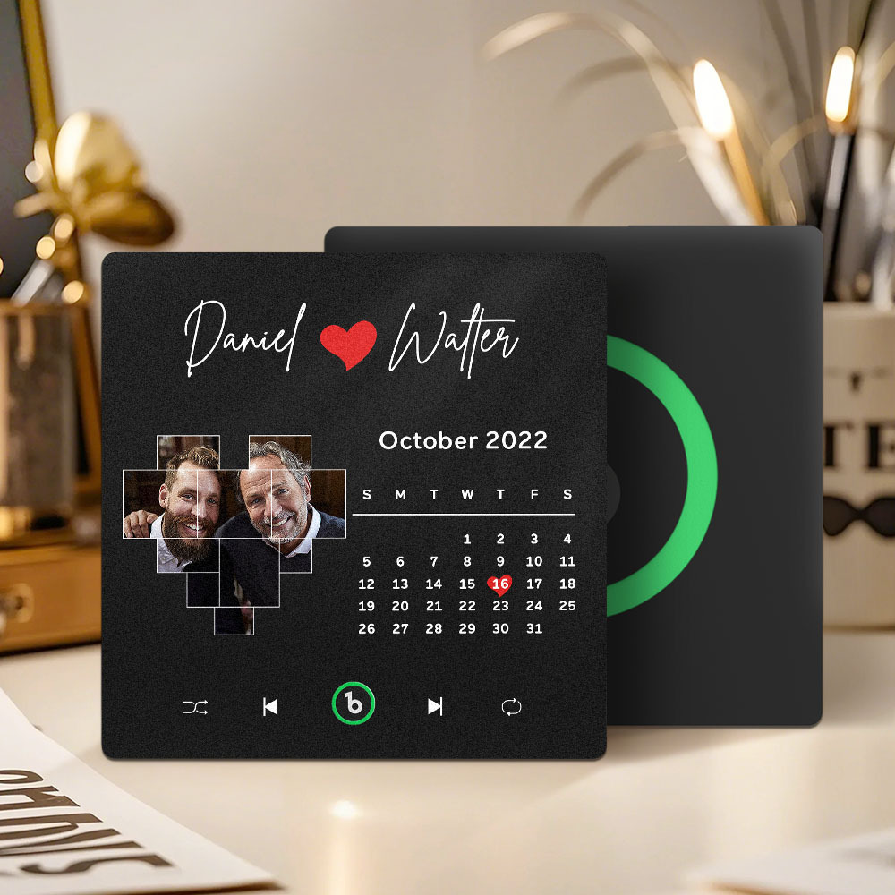 Custom Musical Fridge Magnets with Date Father's Day Gifts Anniversary Gifts for Dad