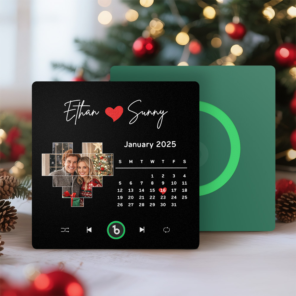 Custom Musical Fridge Magnets with Date Christmas Gifts for Lover