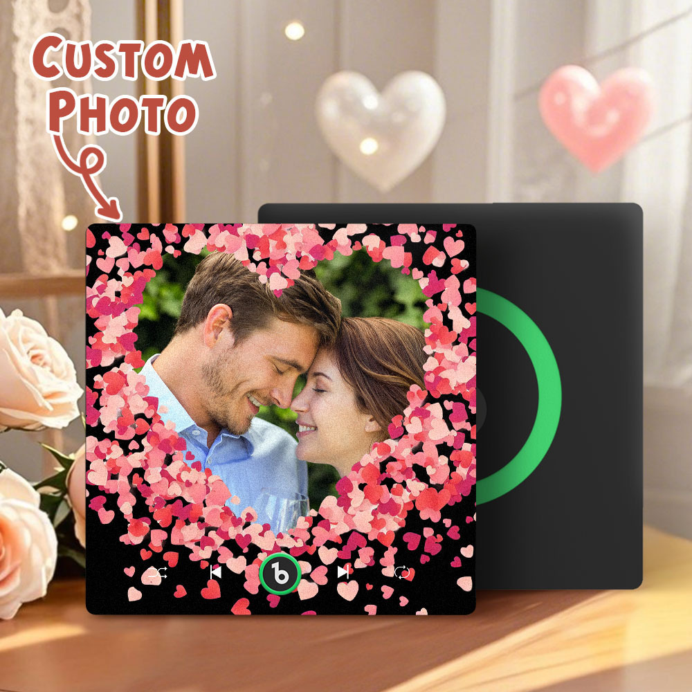 Personalized Love Hearts Music Fridge Magnet Valentine's Day Gifts Custom Music Magnets Can Play Songs