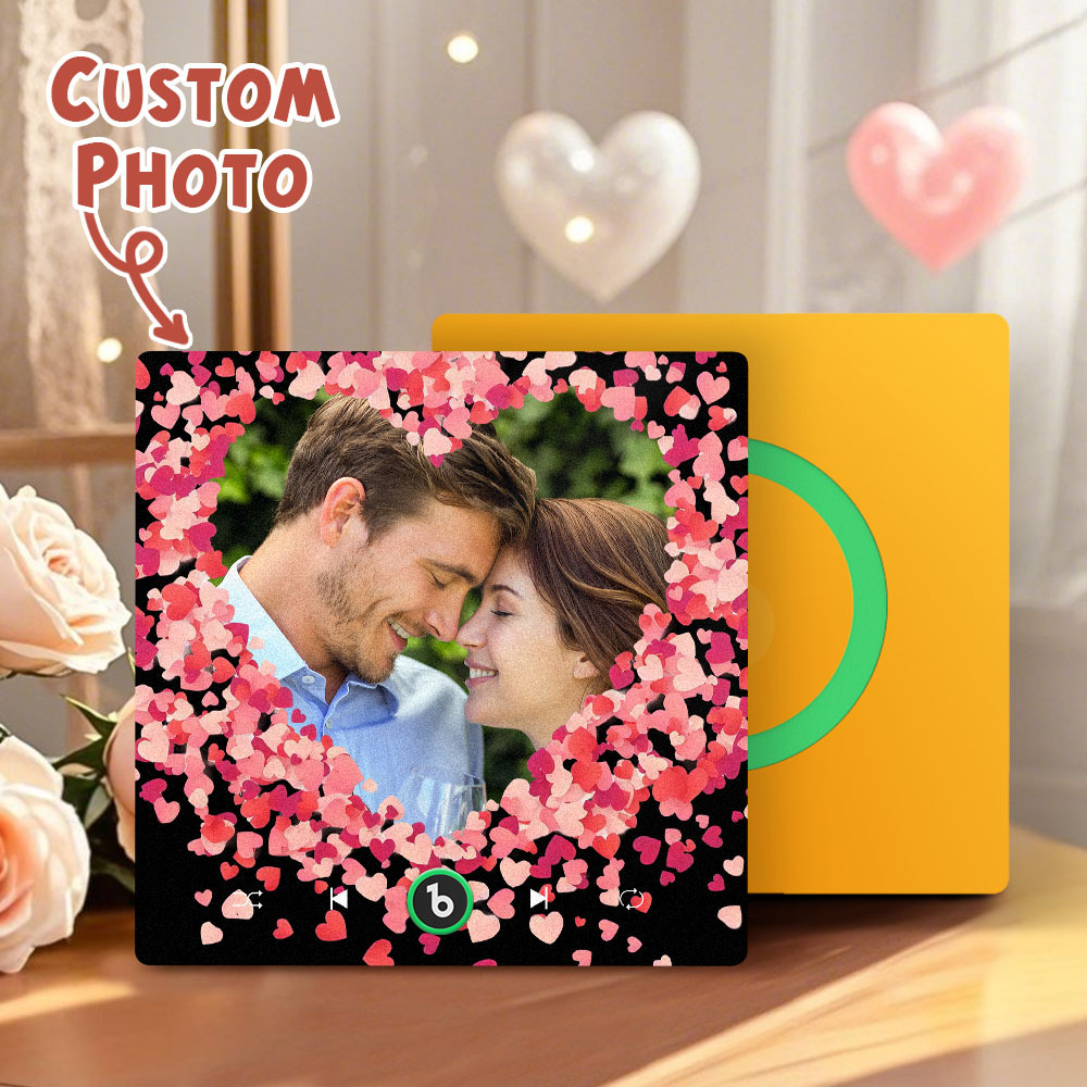 Personalized Love Hearts Music Fridge Magnet Valentine's Day Gifts Custom Music Magnets Can Play Songs