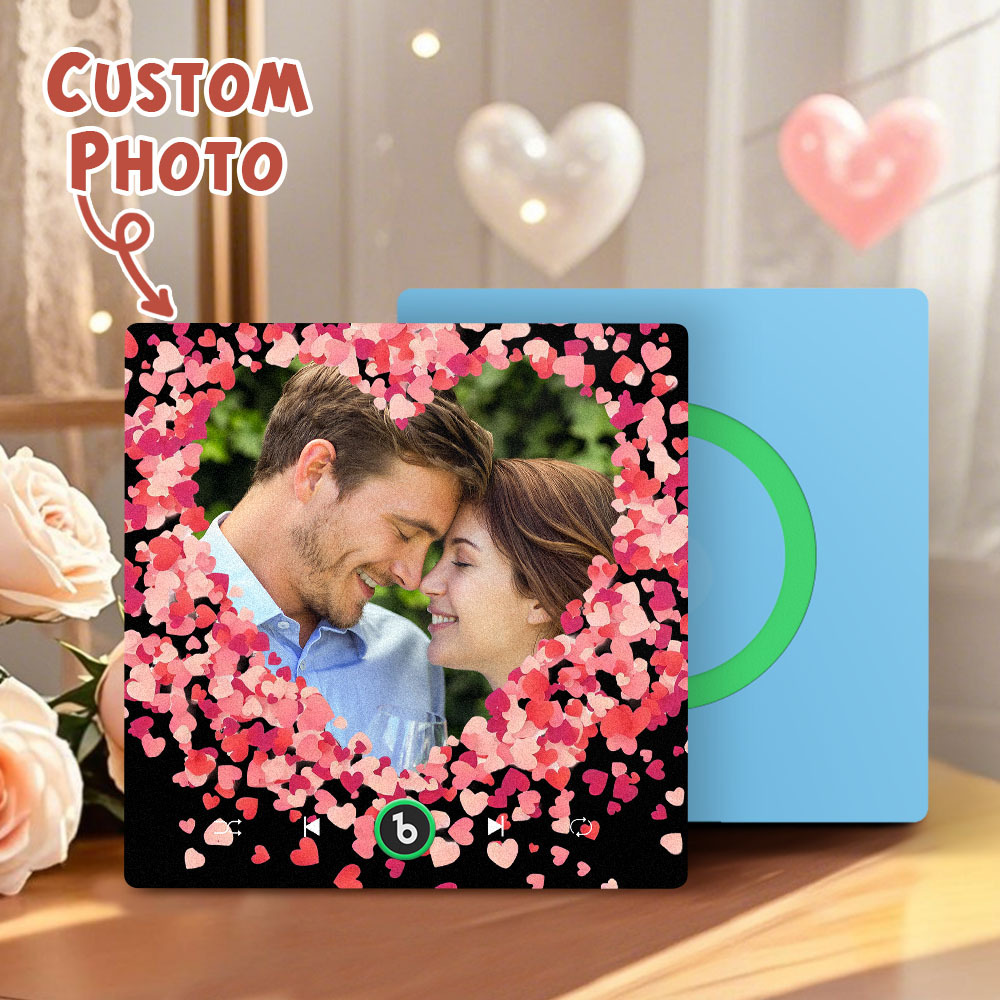 Personalized Love Hearts Music Fridge Magnet Valentine's Day Gifts Custom Music Magnets Can Play Songs
