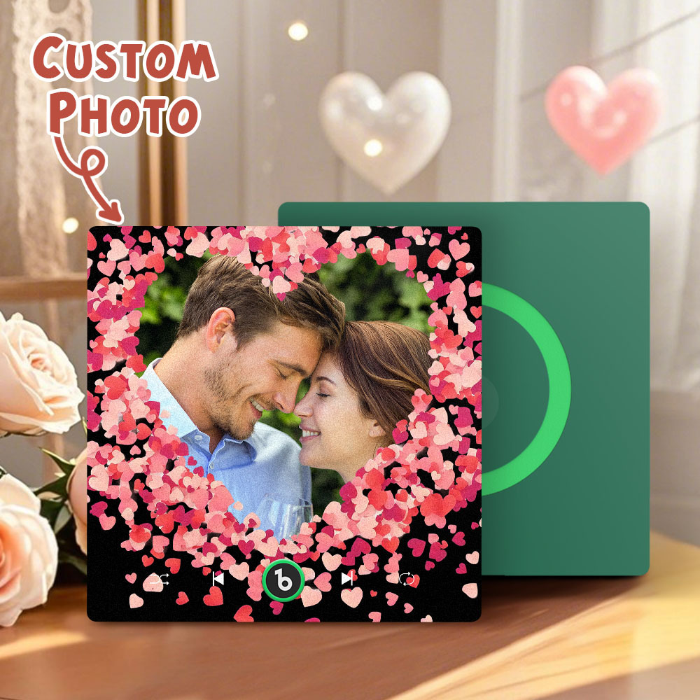 Personalized Love Hearts Music Fridge Magnet Valentine's Day Gifts Custom Music Magnets Can Play Songs