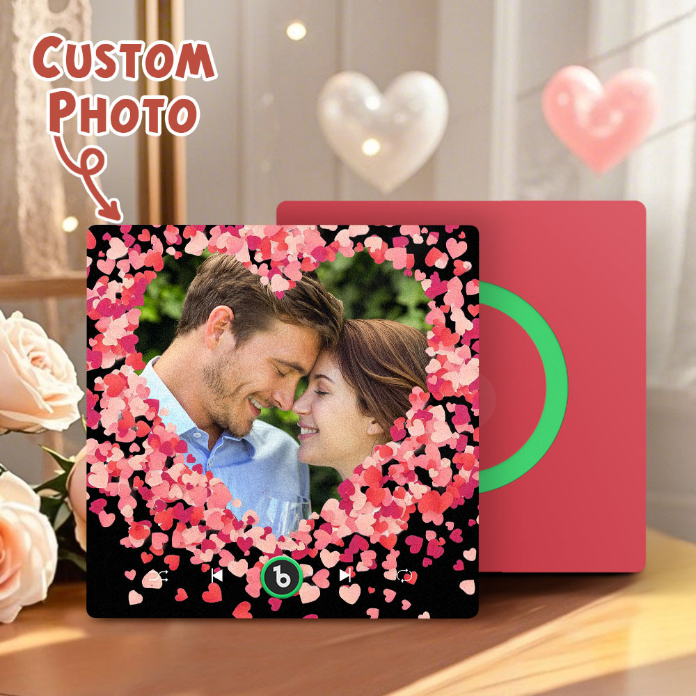 Personalized Love Hearts Music Fridge Magnet Valentine's Day Gifts Custom Music Magnets Can Play Songs