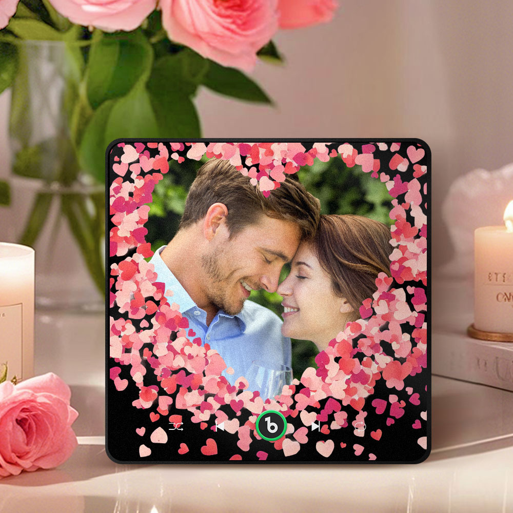 Personalized Love Hearts Music Fridge Magnet Valentine's Day Gifts Custom Music Magnets Can Play Songs