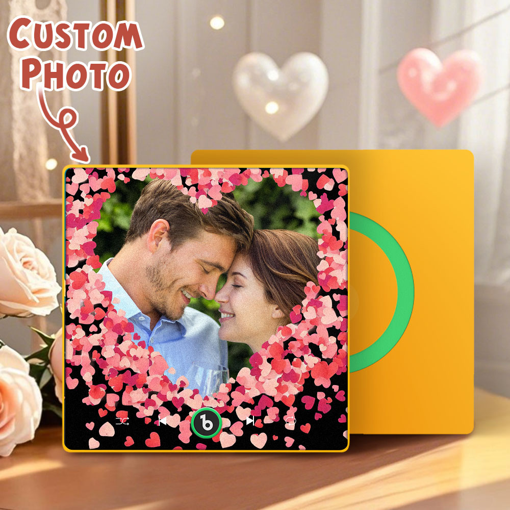 Personalized Love Hearts Music Fridge Magnet Valentine's Day Gifts Custom Music Magnets Can Play Songs
