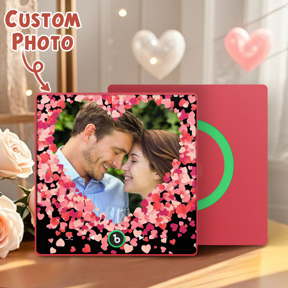 Personalized Love Hearts Music Fridge Magnet Valentine's Day Gifts Custom Music Magnets Can Play Songs