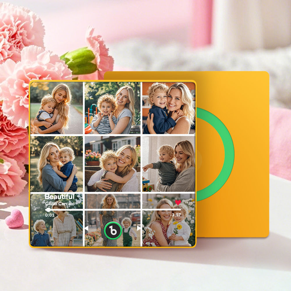 Custom Fridge Beats Music Fridge Magnet Mother's Day Gifts for Mum Up to 9 Photos